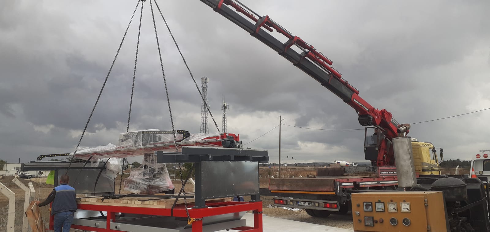 Çerkezköy fabrika taşıma ve hiyap vinç - 