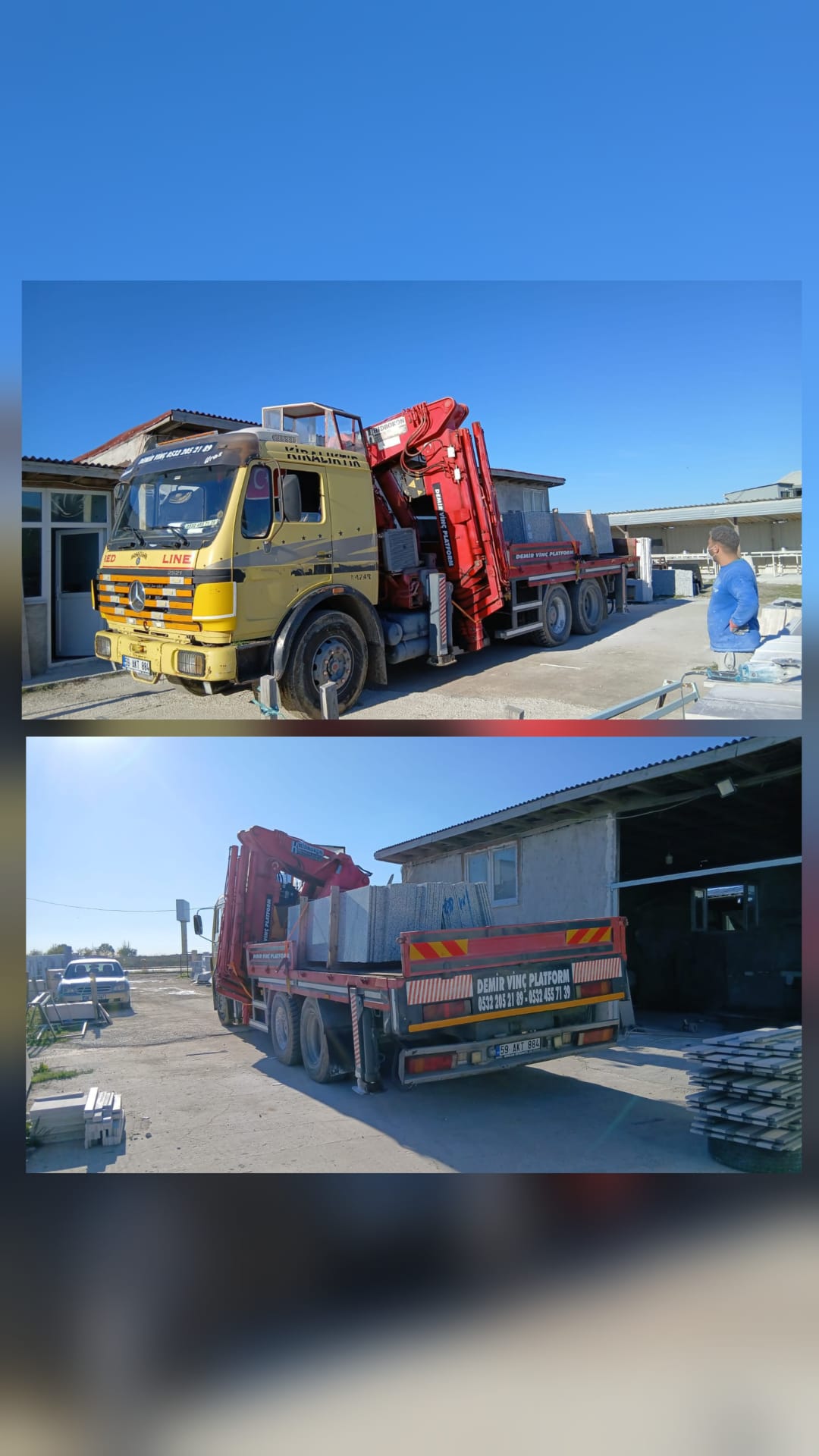 Çerkezköy fabrika taşıma ve hiyap vinç - 