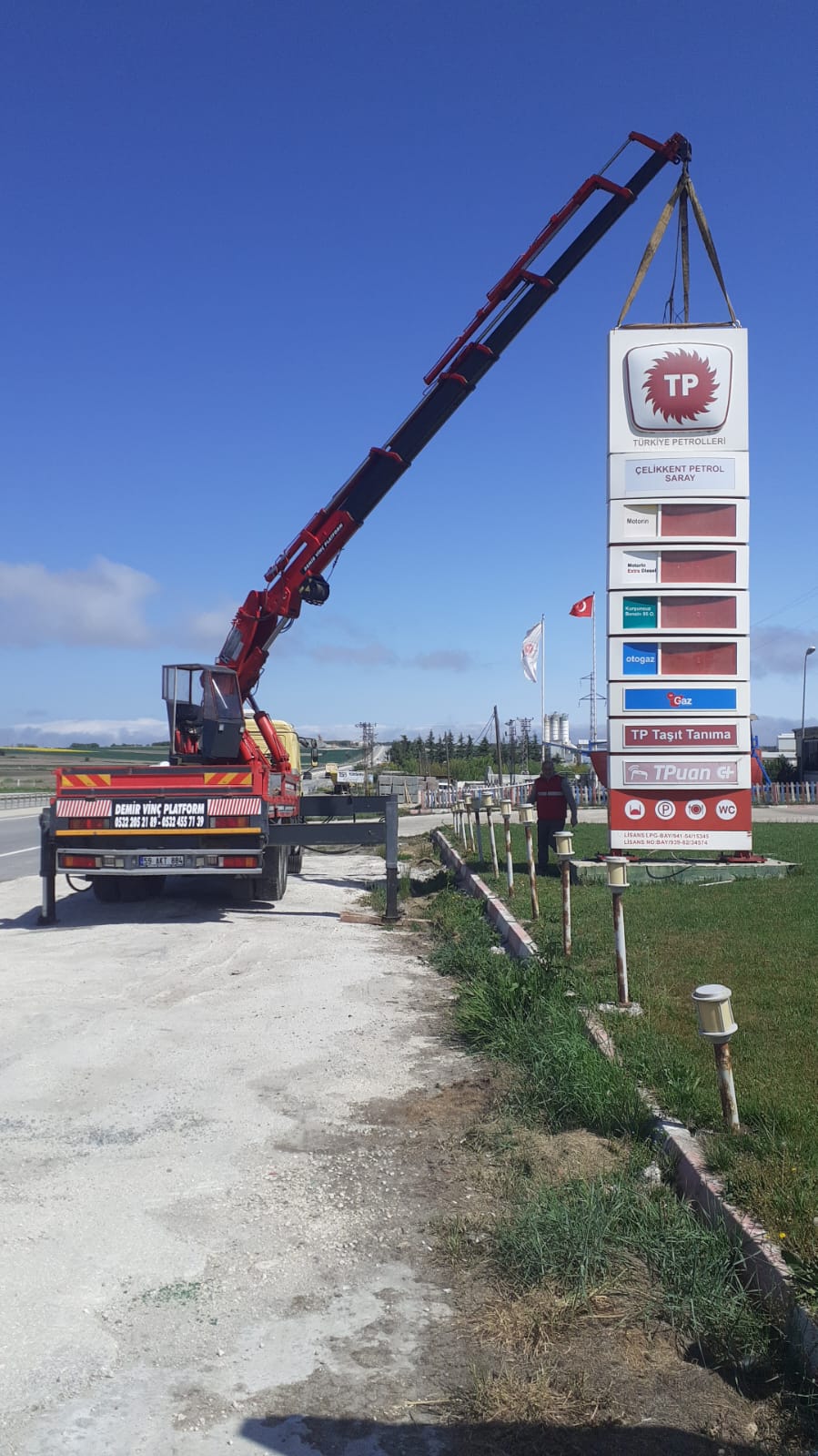 Çerkezköy fabrika taşıma ve hiyap vinç - 