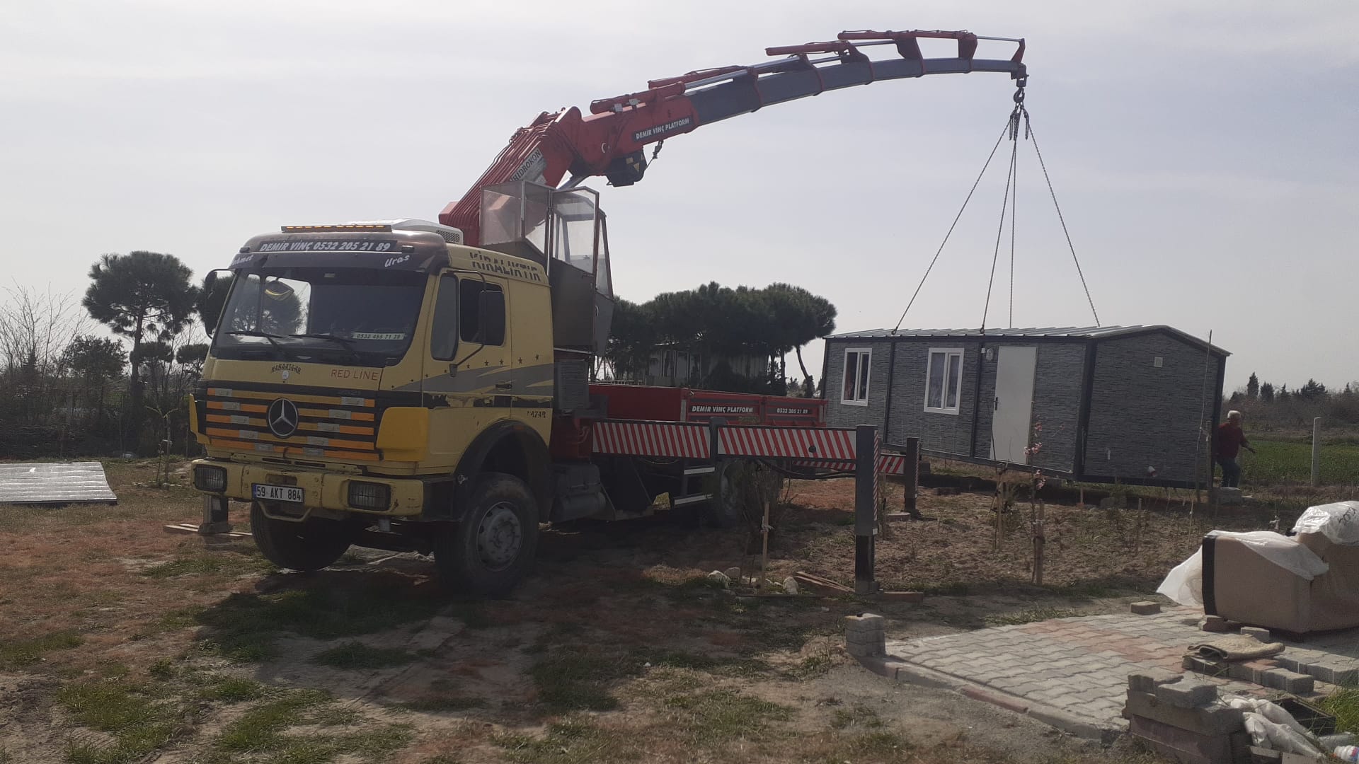 Çerkezköy fabrika taşıma ve hiyap vinç - 