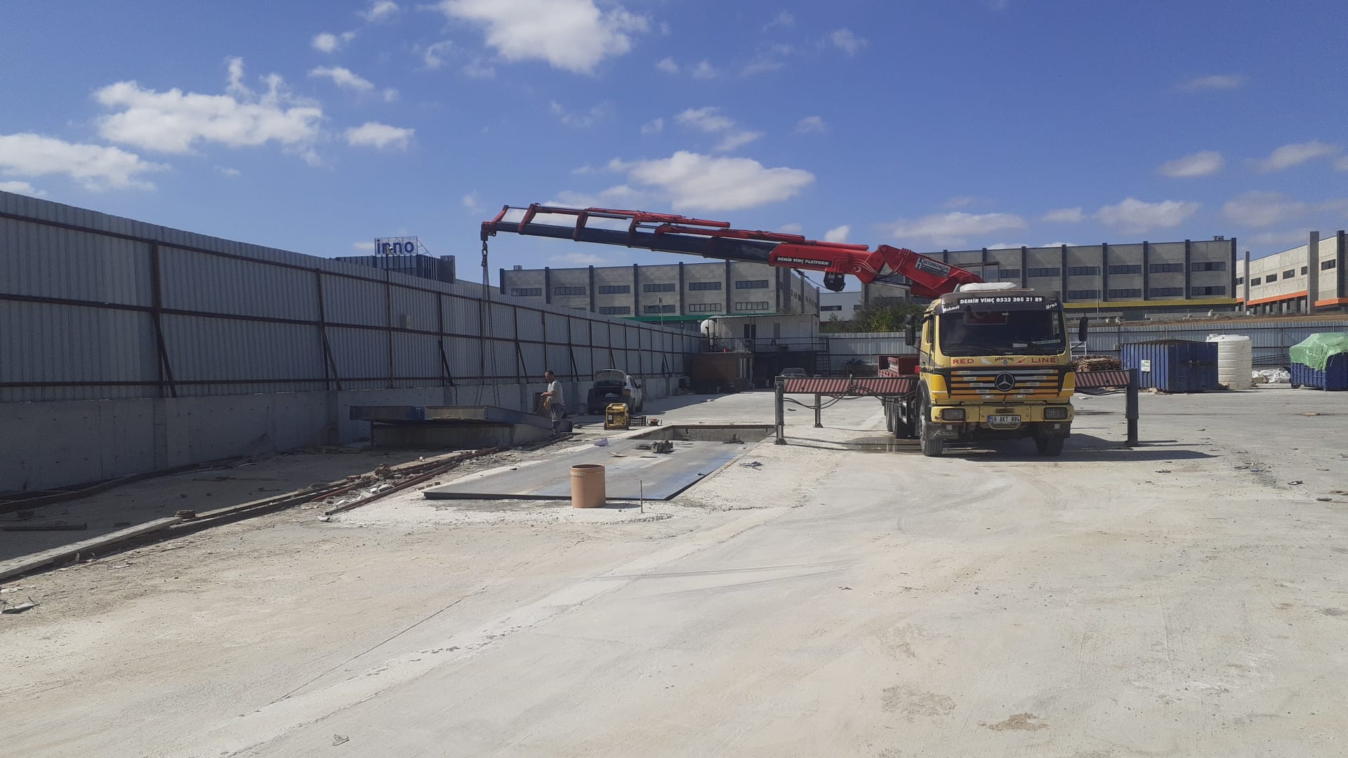 Çerkezköy fabrika taşıma ve hiyap vinç - 