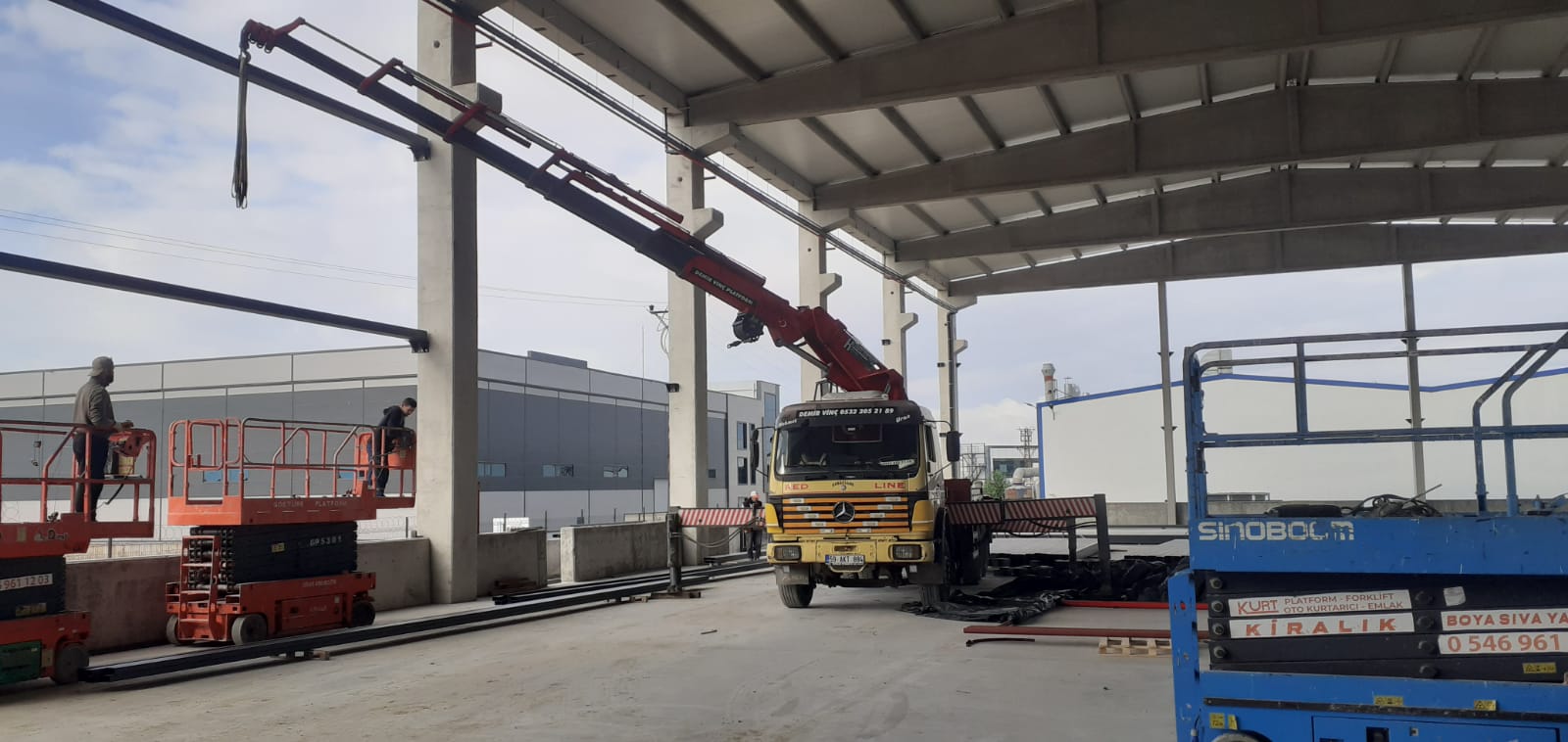 Çerkezköy fabrika taşıma ve hiyap vinç - 